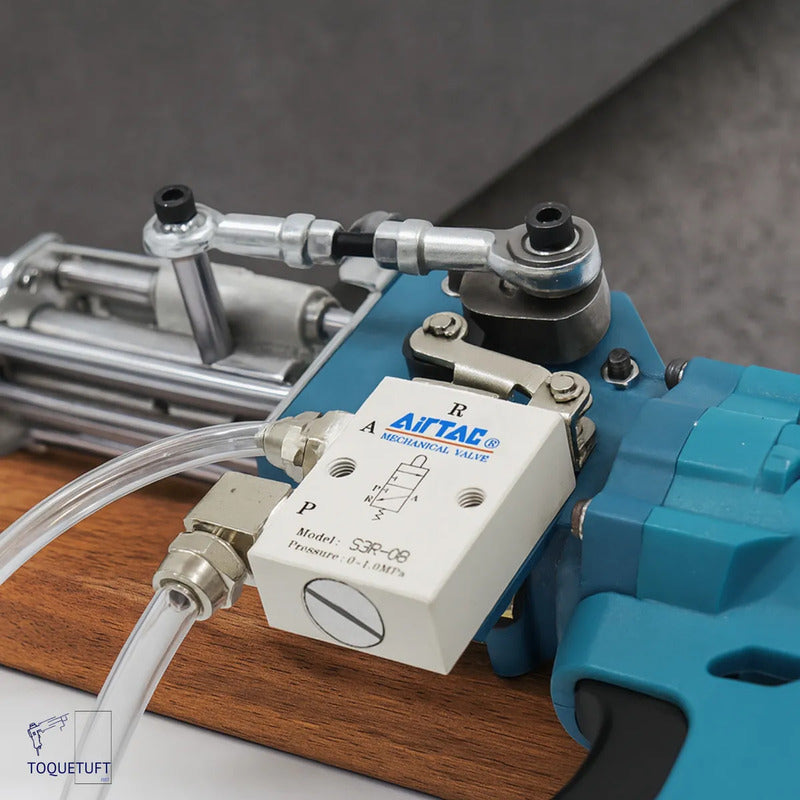 Tufting Gun Máquina Para Tapete Pneumática Ak-iii Duquesa 36 Cm 30 Cm Pneumática Azul-aço