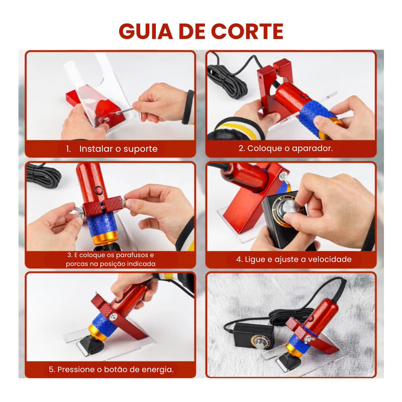 Aparador Para Tapete Tufting Para Escultura E Acabamento 10 Cm 16 Cm Vermelho