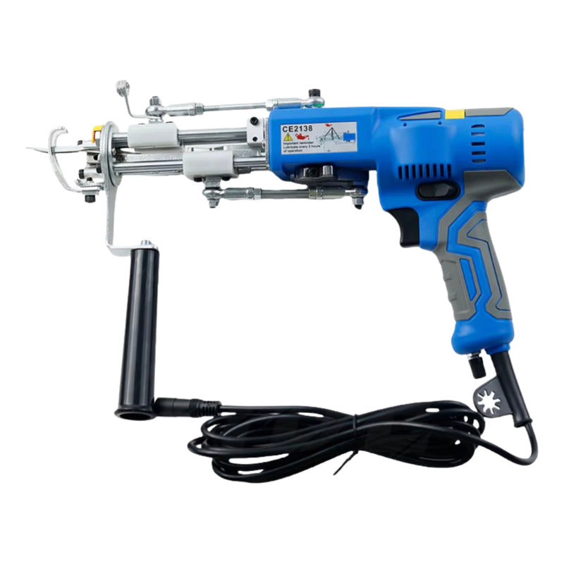 Tufting Gun Maquina Digital Led Tapete 110 - 240v + Brindes 22 Cm Azul
